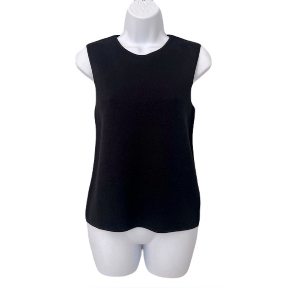 NWT COS Black 100% Merino Wool Knit Sleeveless Top, Size S - Picture 1 of 4